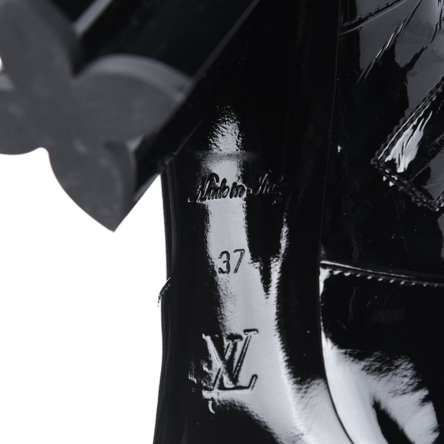 Patent Uniformes Silhouette Ankle Boots 37 Black