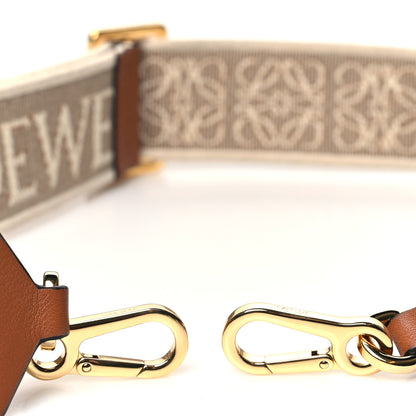Loewe Calfskin Jacquard Anagram Strap Natural Tan 3 of 5