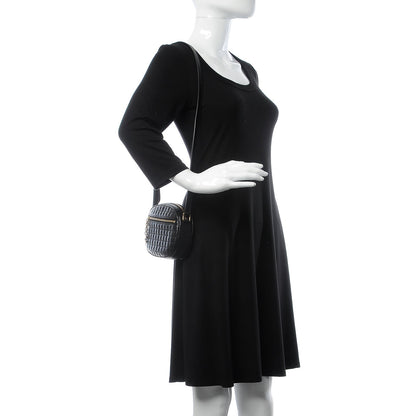 Celine Calfskin Quilted Small C Charm Bag Black 2 of 8
