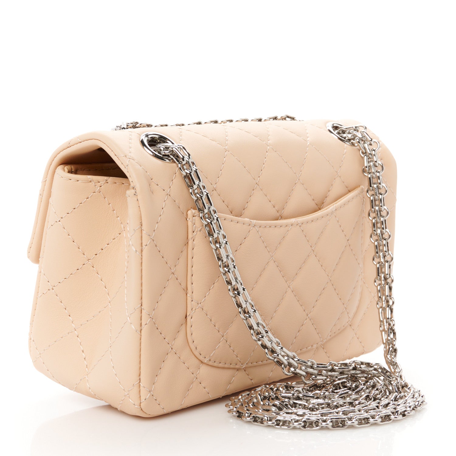 Chanel Aged Calfskin Quilted 2.55 Reissue Mini Flap Beige 3 of 11