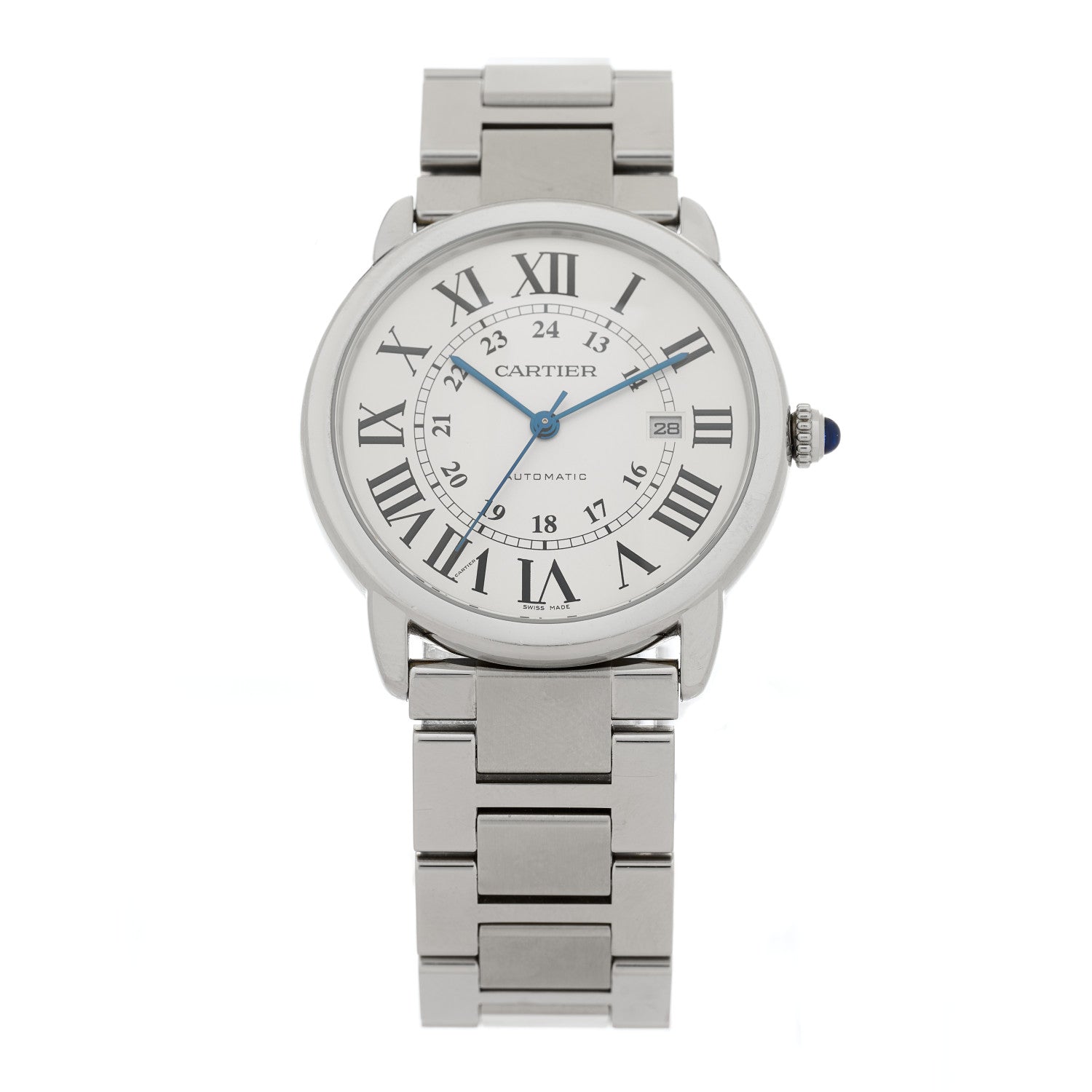 Cartier Stainless Steel 42mm Ronde Solo Automatic Watch 1 of 5