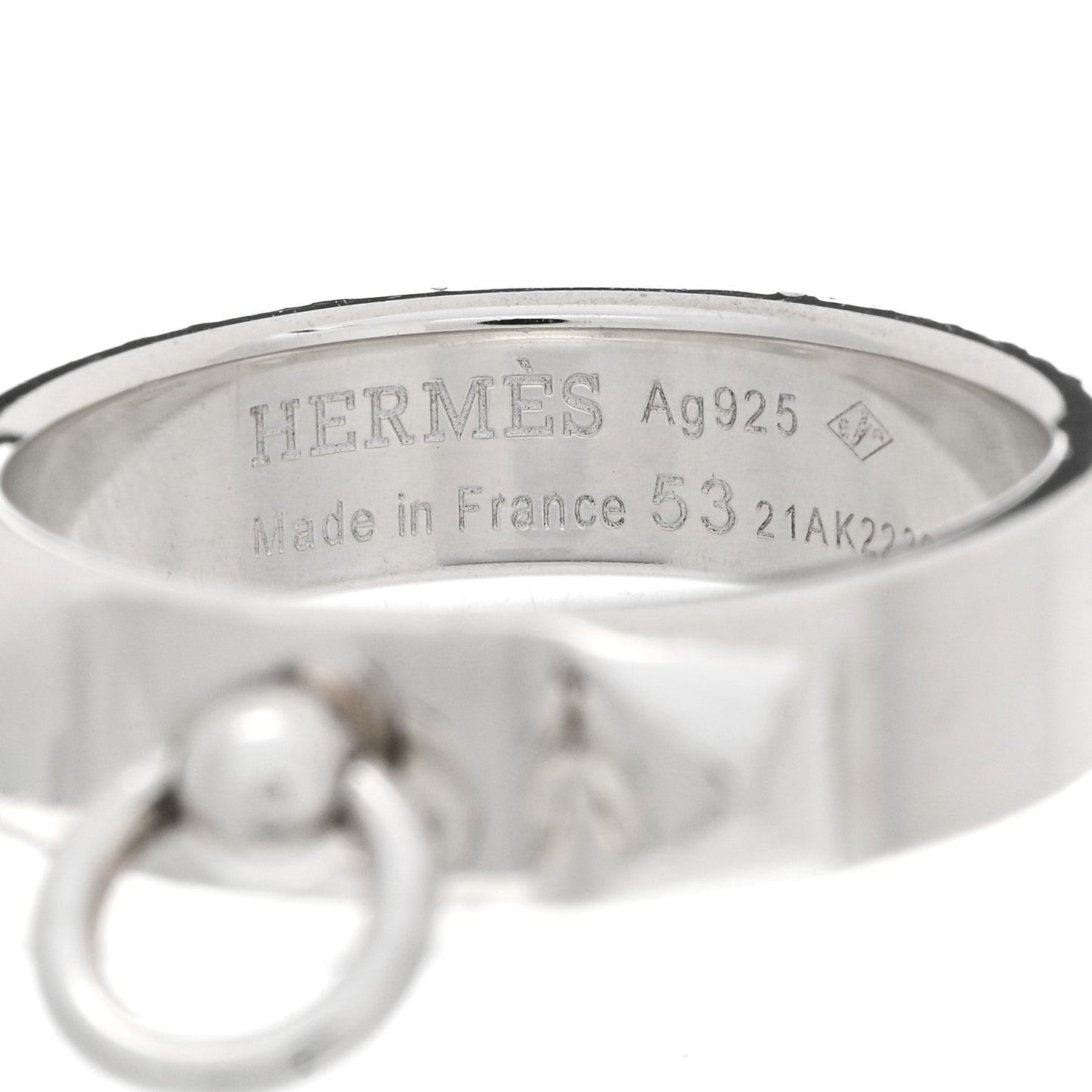 Sterling Silver PM Collier De Chien Ring 53 6.5