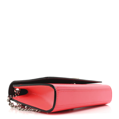 Saint Laurent Patent Grain de Poudre Small Monogram Kate Satchel Neon Pink 4 of 9