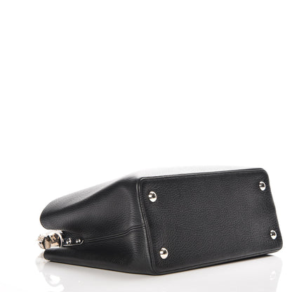 Louis Vuitton Taurillon Python Capucines MM Black 4 of 6