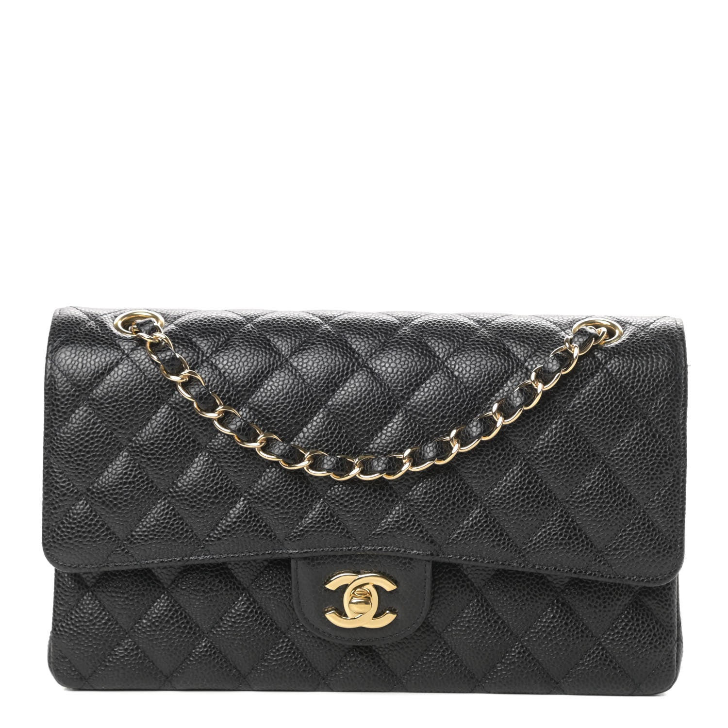 Chanel Caviar Quilted Medium Double Flap Black 1 of 11