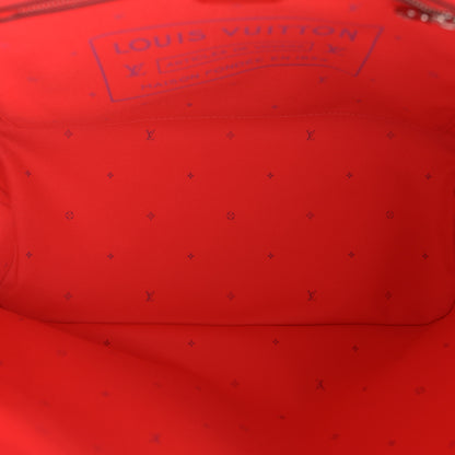 Louis Vuitton Monogram Escale Neverfull MM Rouge 6 of 12