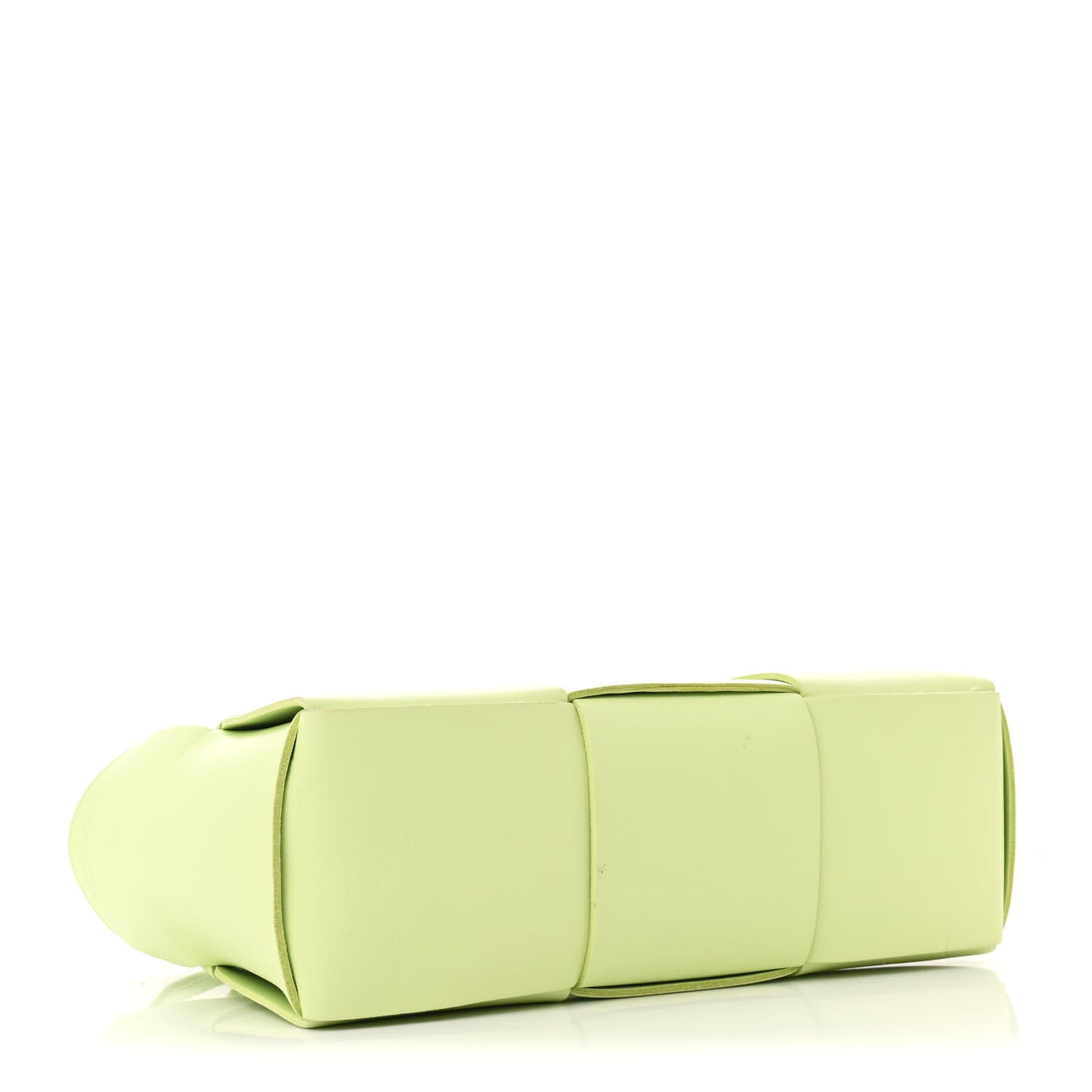 Grained Calfskin Maxi Intrecciato Mini Arco Tote Fennel