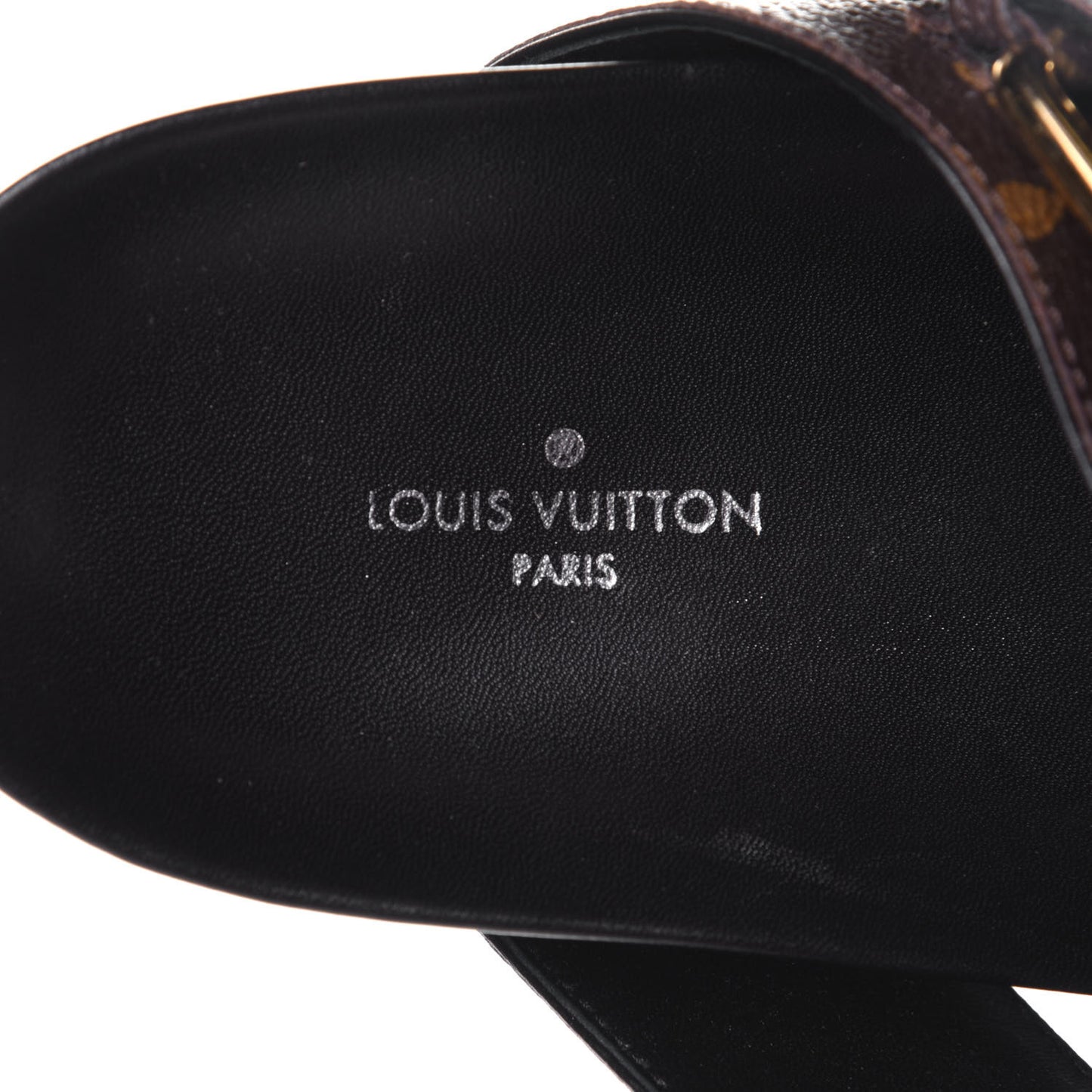 Monogram Bom Dia Mule Sandals 36 Black
