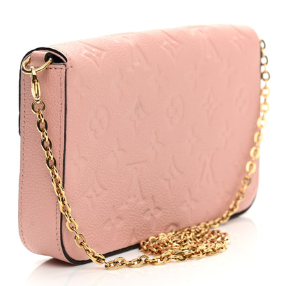 Louis Vuitton Empreinte Pochette Felicie Chain Wallet Rose Poudre 4 of 7