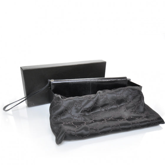Lizard Long Clutch Wallet Black