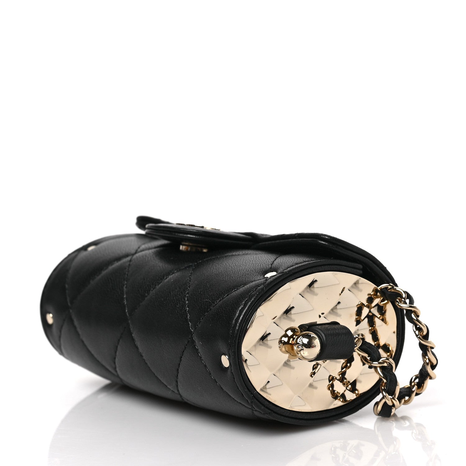 Chanel Lambskin Quilted Box Of Secrets Card Holder With Chain Black 7 of 7