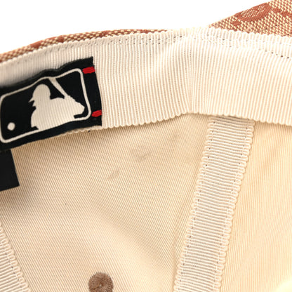 Gucci X MLB Monogram NY Yankees Baseball Hat 57-61 Beige Ruggine 8 of 8