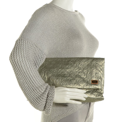 Louis Vuitton Jacquard Quilted Monogram Limelight Clutch GM Perle 2 of 5