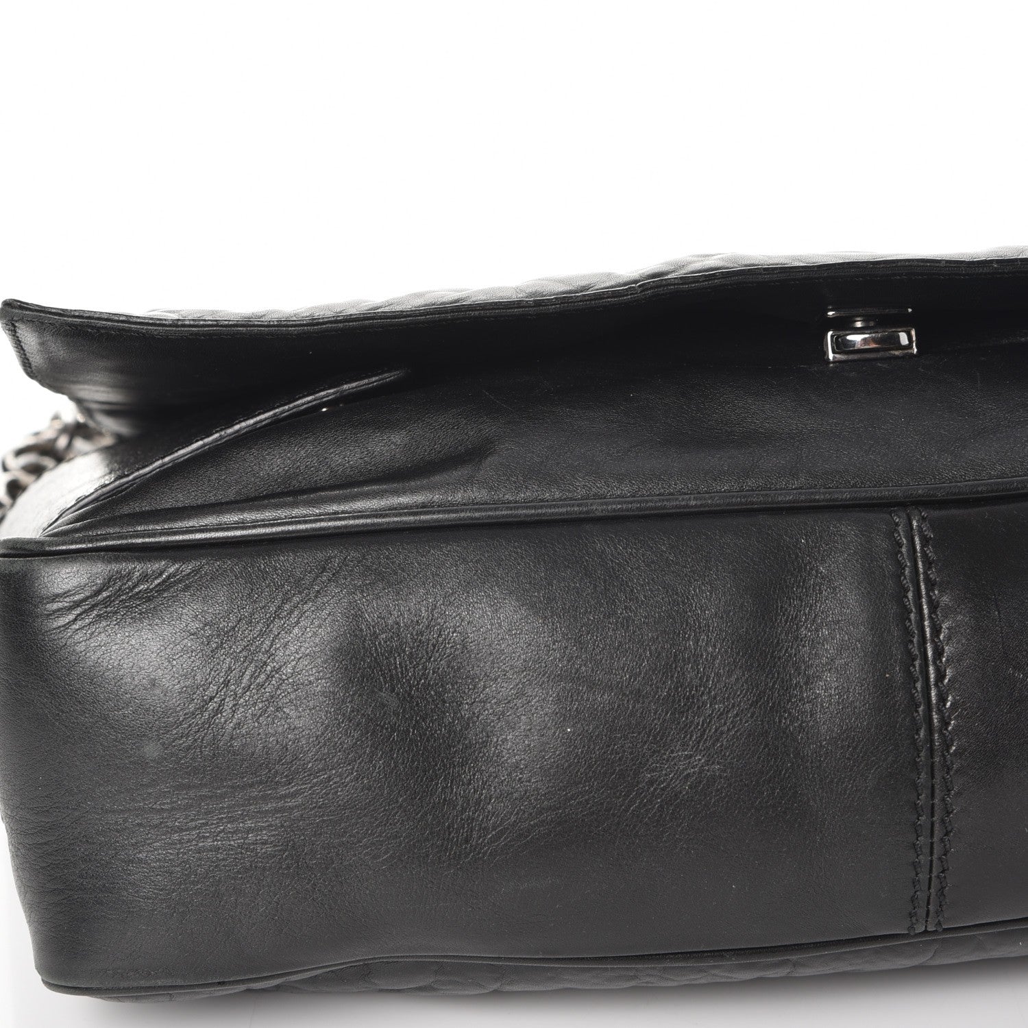Givenchy Calfskin Cable Embossed Leather Eve Shoulder Bag Black 9 of 14
