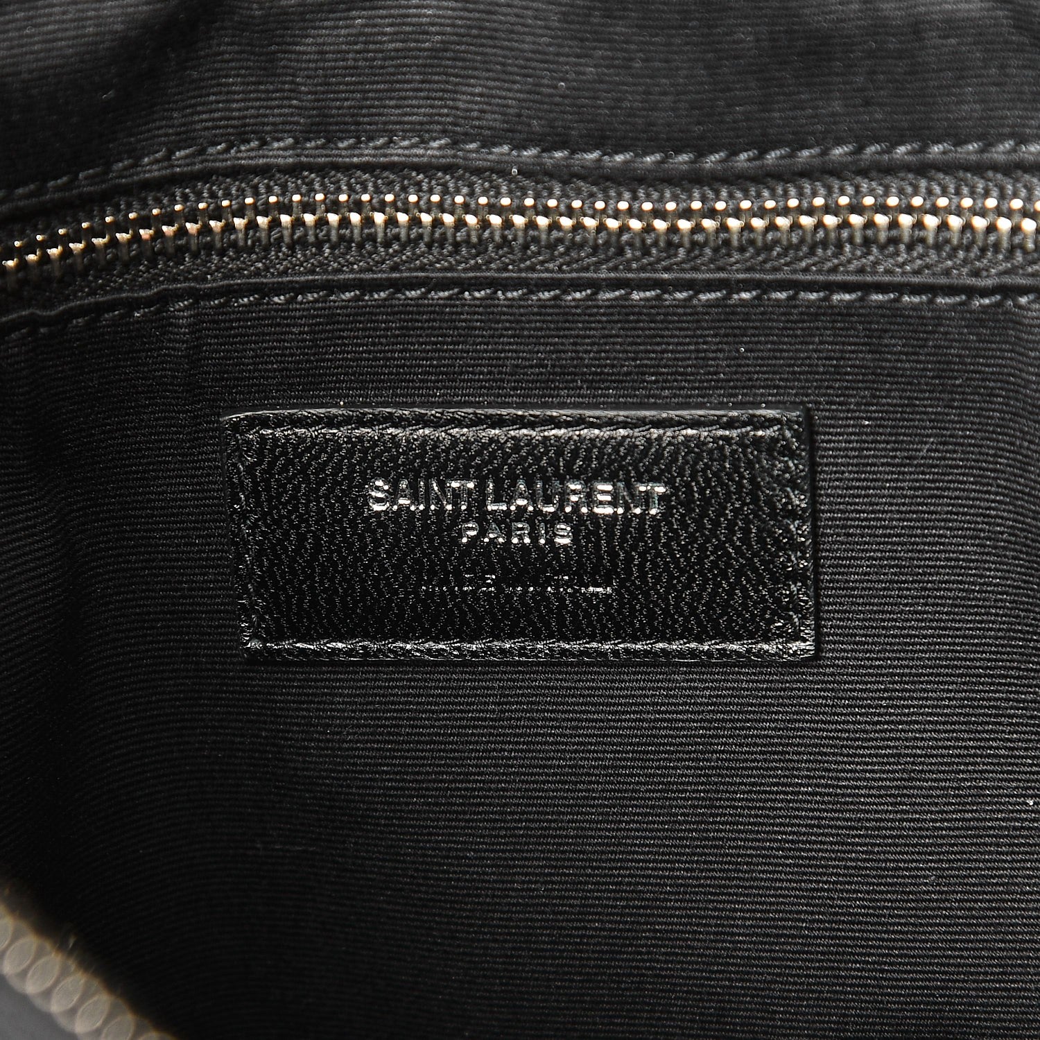 Saint Laurent Patent Y Quilted Monogram Medium Loulou Chain Satchel Black 8 of 9