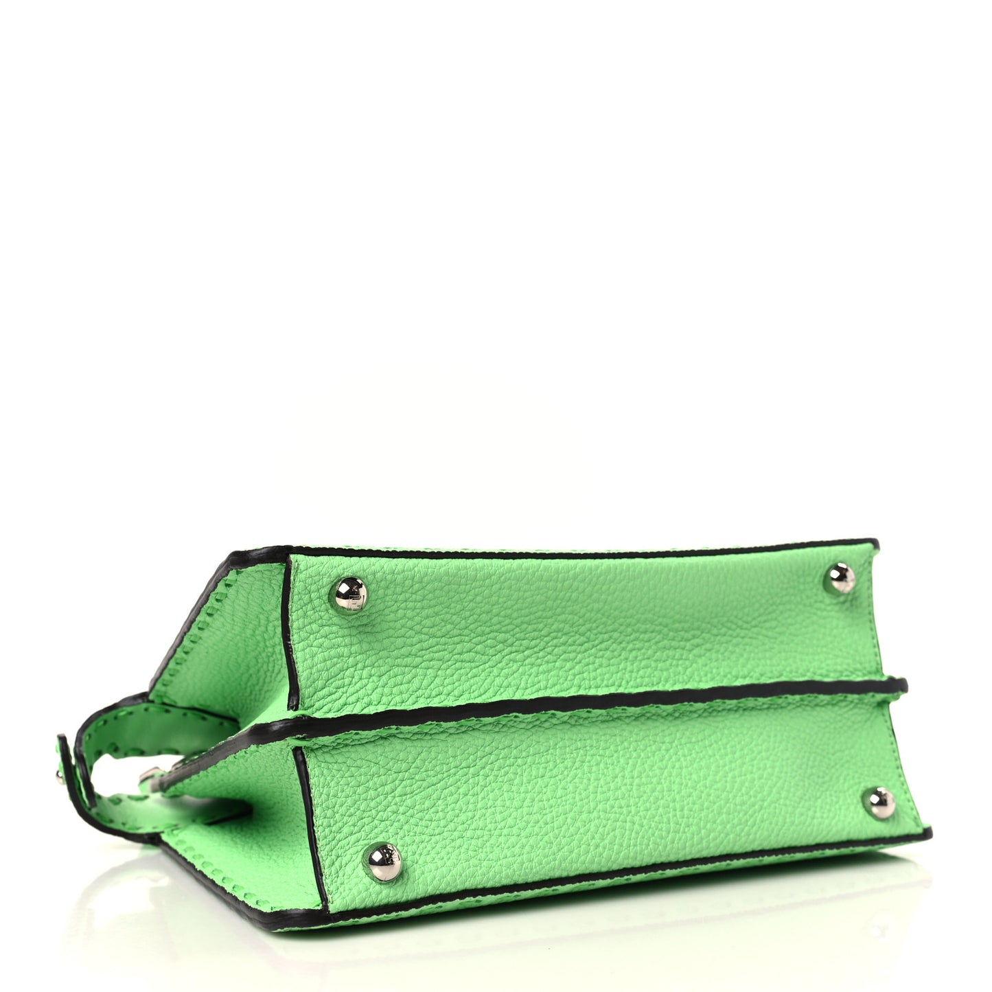 Cuoio Roma Sellerissima Nappa Sintetica Tape Stitch Small Peekaboo I SEE U Satchel Edamame