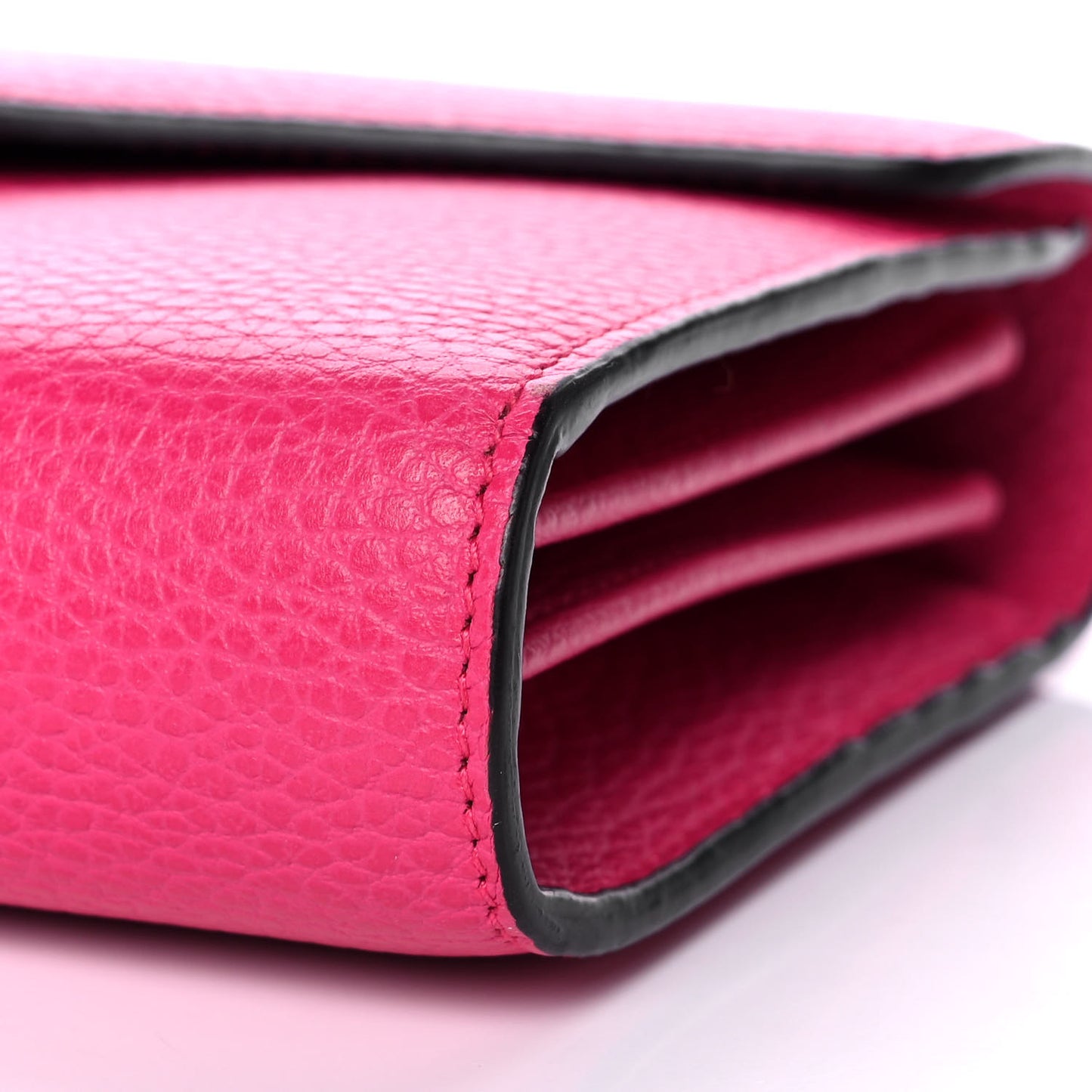 Dollar Calfskin Crystal Mini Dionysus Chain Wallet Box Pink