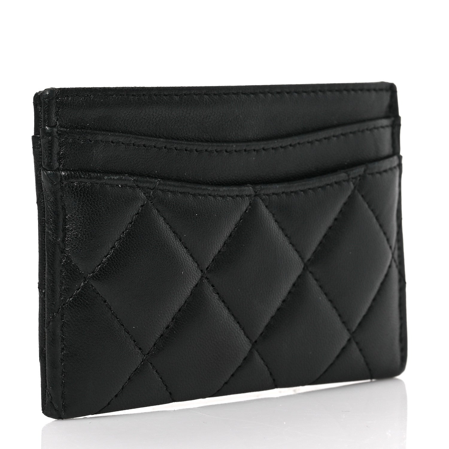Chanel Lambskin Quilted Card Holder Black 3 of 7