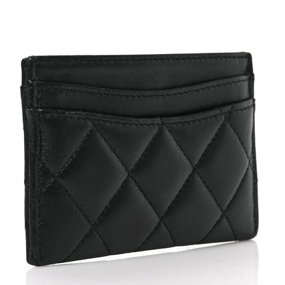 Chanel Lambskin Quilted Card Holder Black 3 of 7