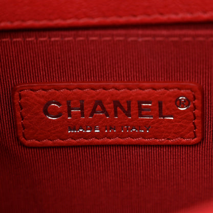 Chanel Caviar Quilted Small Boy Flap Dark Red 6 of 10