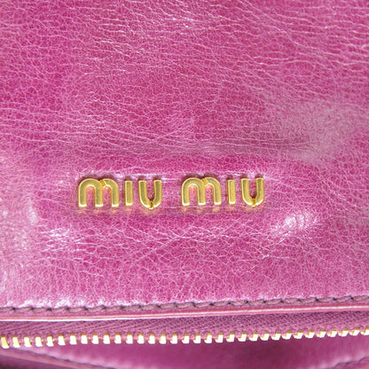Miu Miu Vitello Lux Mini Bow Bag Fuchsia 7 of 8