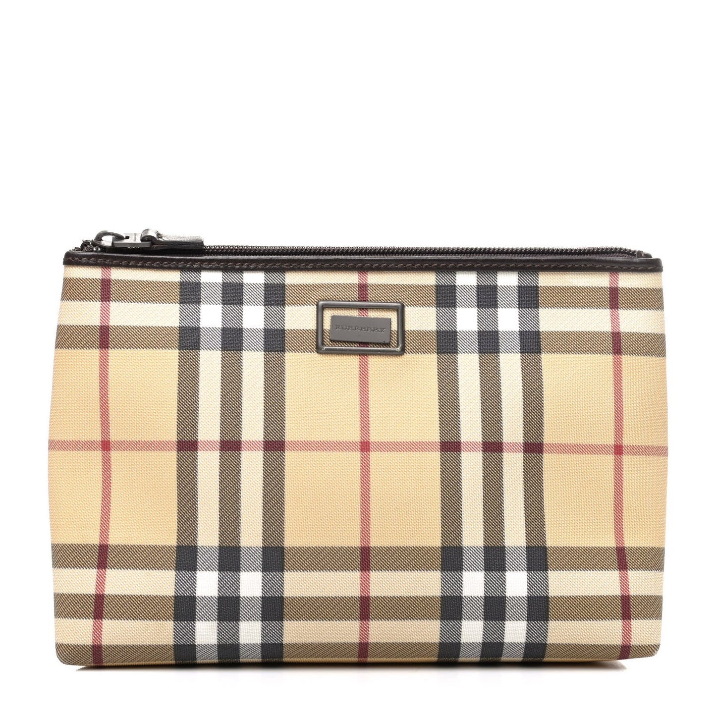 House Check Pouch Brown