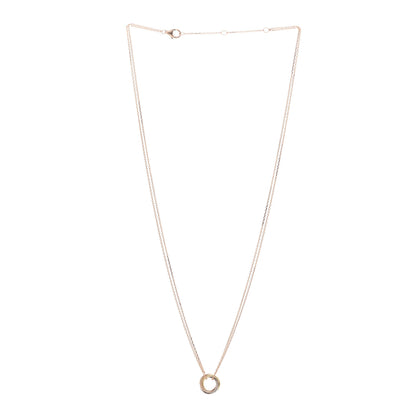 Cartier 18K Pink Yellow White Gold Trinity Double Chain Pendant Necklace 3 of 5