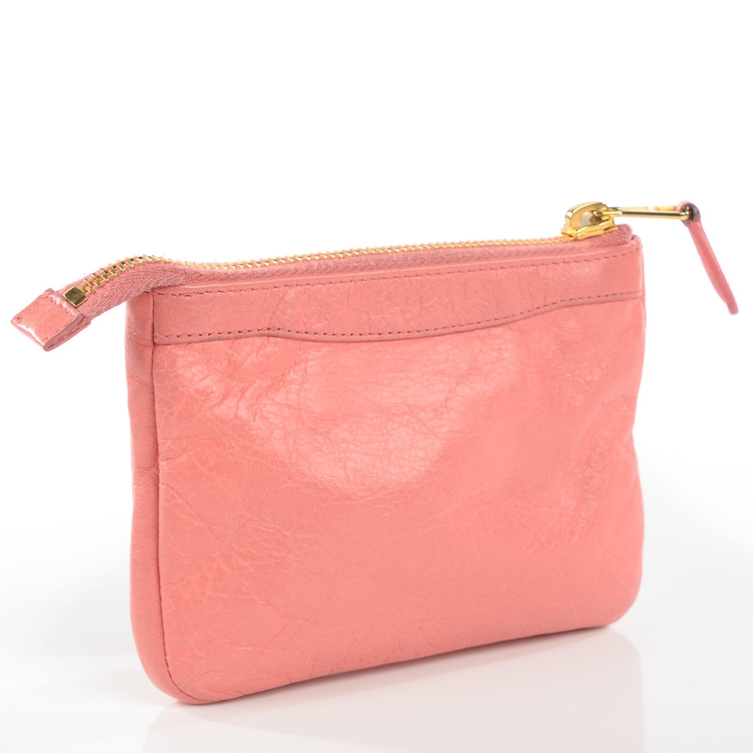 Balenciaga Agneau Giant 12 Gold Hardware M Porte-Monnaie Coin Purse Rose Azalee 3 of 9