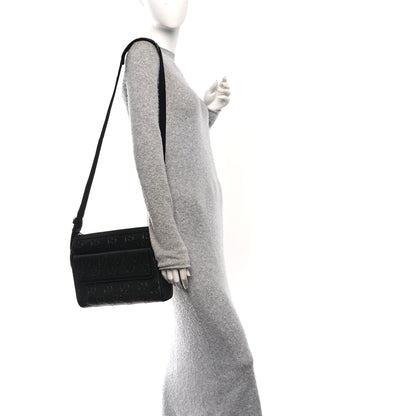Gucci Calfskin GG Tennis Embossed Shoulder Bag Black 2 of 10