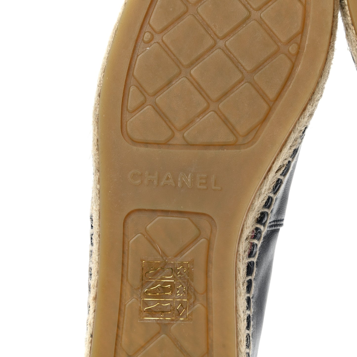 Lambskin CC Espadrilles 41 Navy Fuchsia Black