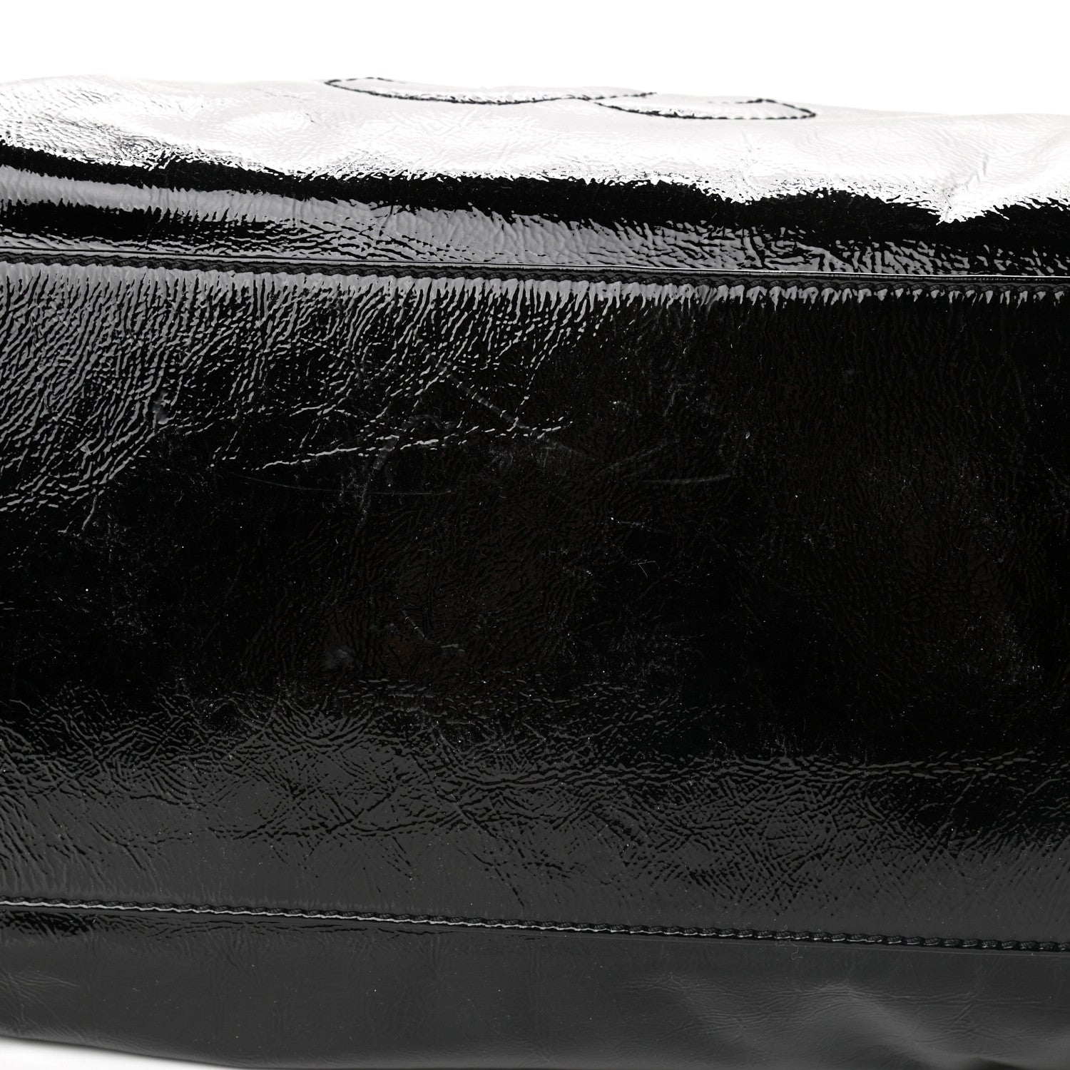 Chanel Patent Luxe Ligne Bowler Black 9 of 11