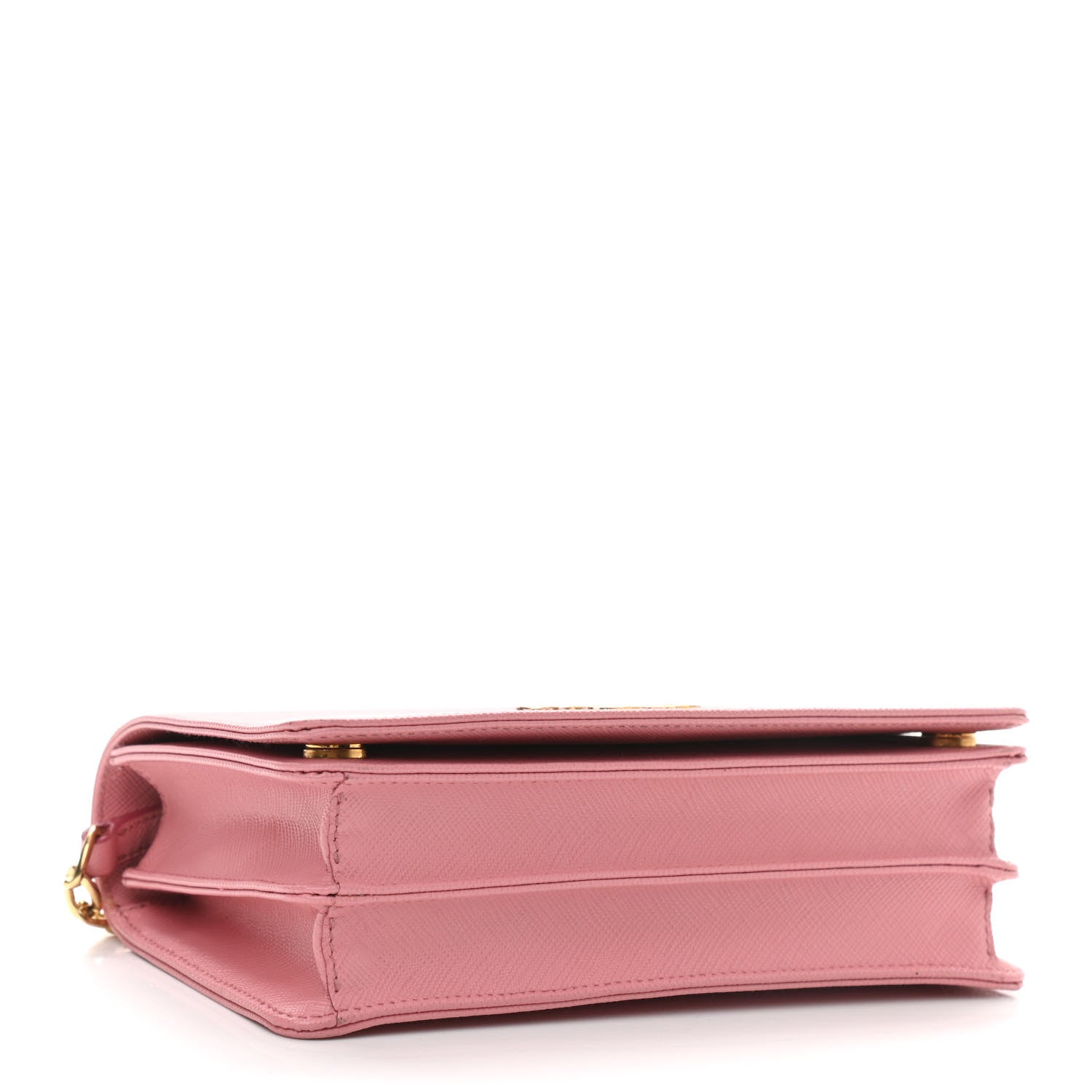 Prada Saffiano Lux Chain Wallet Petalo 5 of 14