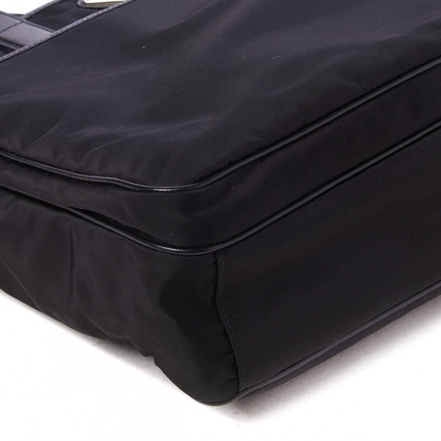 Prada Tessuto Nylon Saffiano Shopping Tote Black 6 of 8
