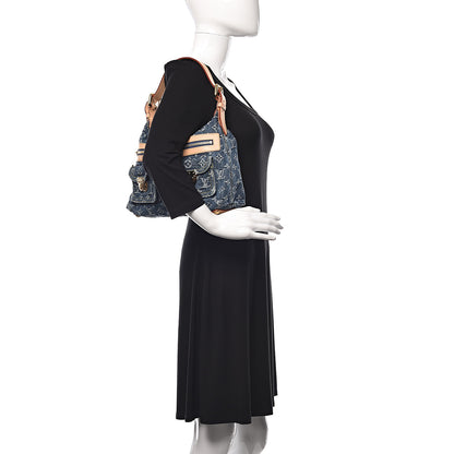 Louis Vuitton Monogram Denim Baggy PM Blue 2 of 10