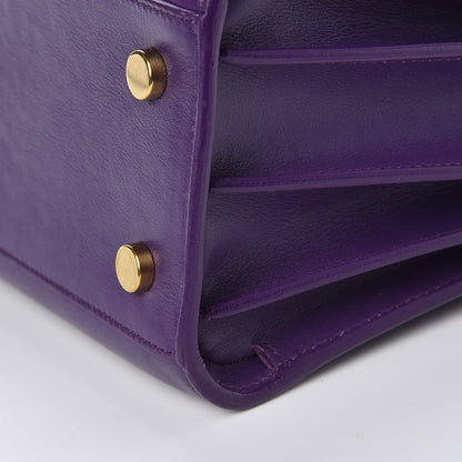 Saint Laurent Calfskin Baby Sac de Jour Purple 16 of 16