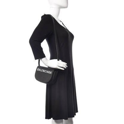Balenciaga Grained Calfskin Logo Print Ville Day Bag XS Black 2 of 10