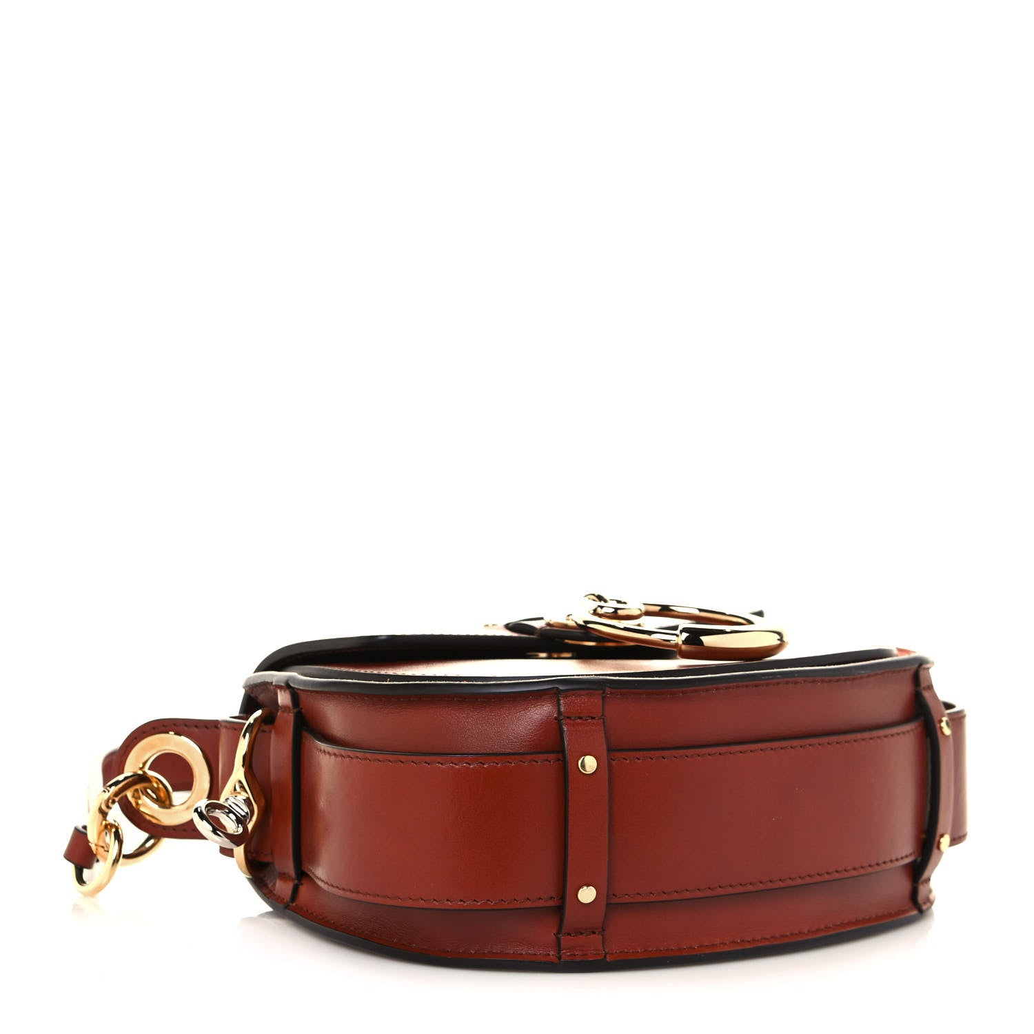 Chloe Calfskin Small Tess Bag Sepia Brown 4 of 14