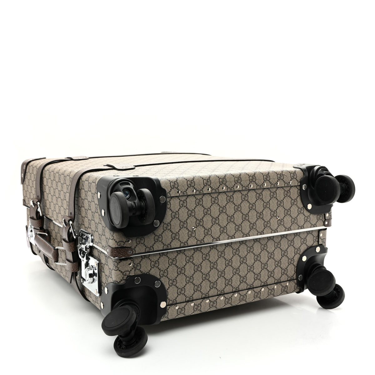 Gucci Supreme Monogram Medium Globe-Trotter Suitcase Brown 3 of 16