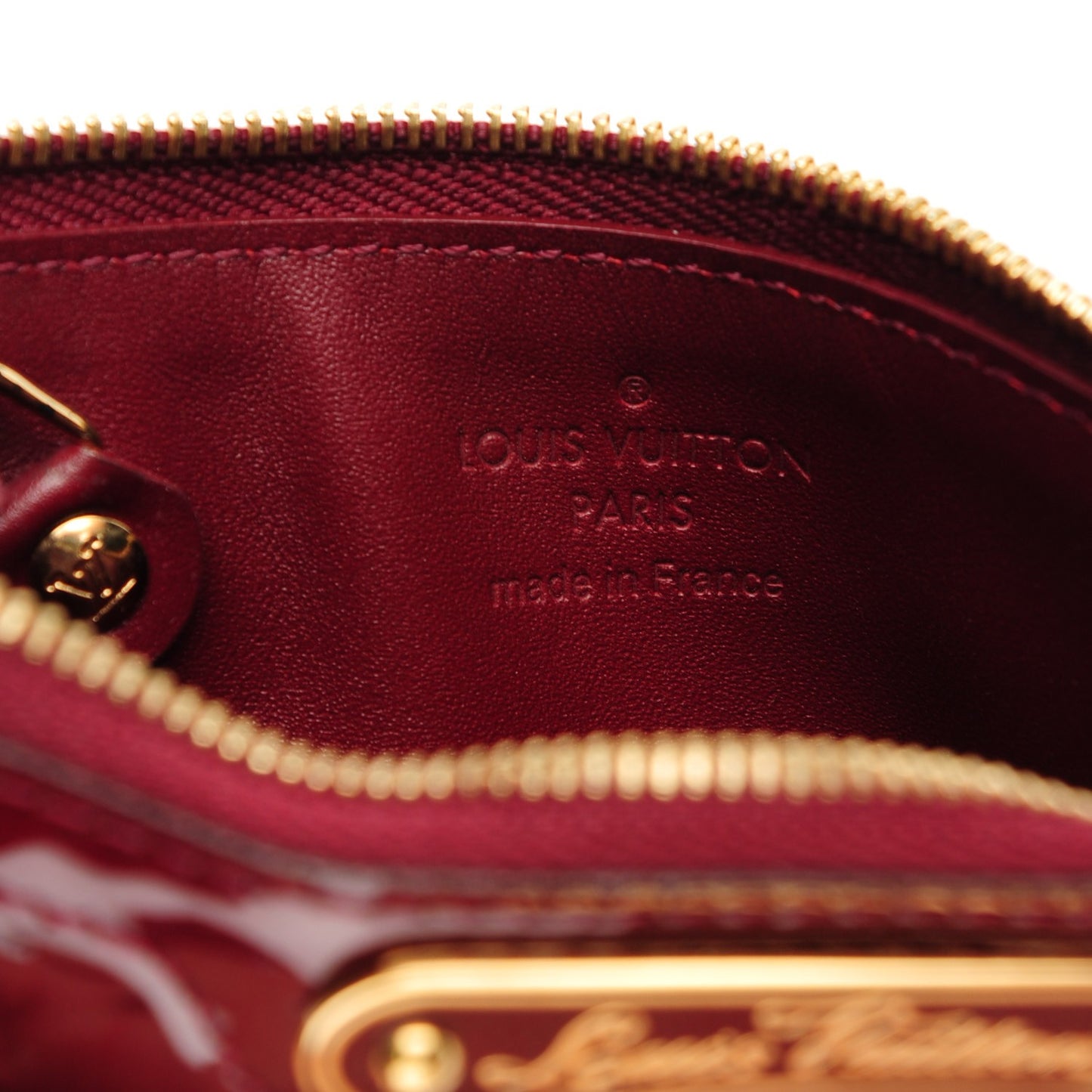 Vernis Key Pouch Griotte