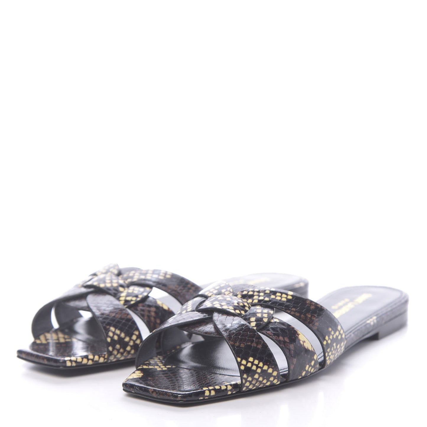 Snakeskin Tribute 05 Slide Sandals 37 Moro