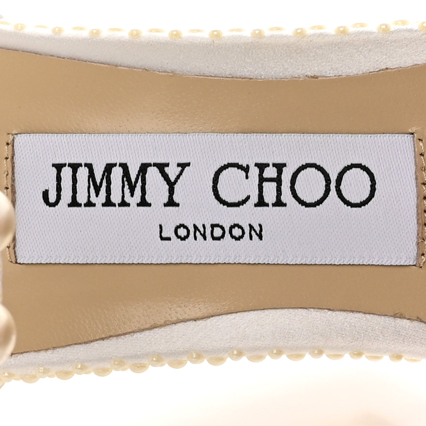 Pearl Satin Sacaria 120 Sandals 40 White