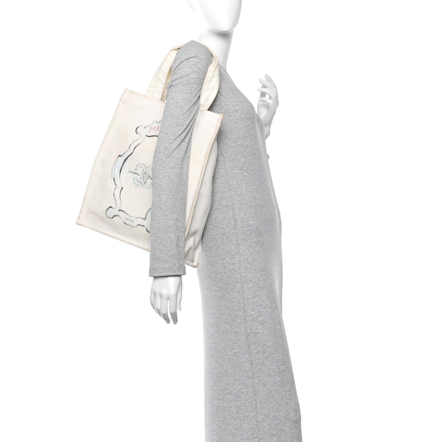 Chanel Canvas Miami Tote White 2 of 14