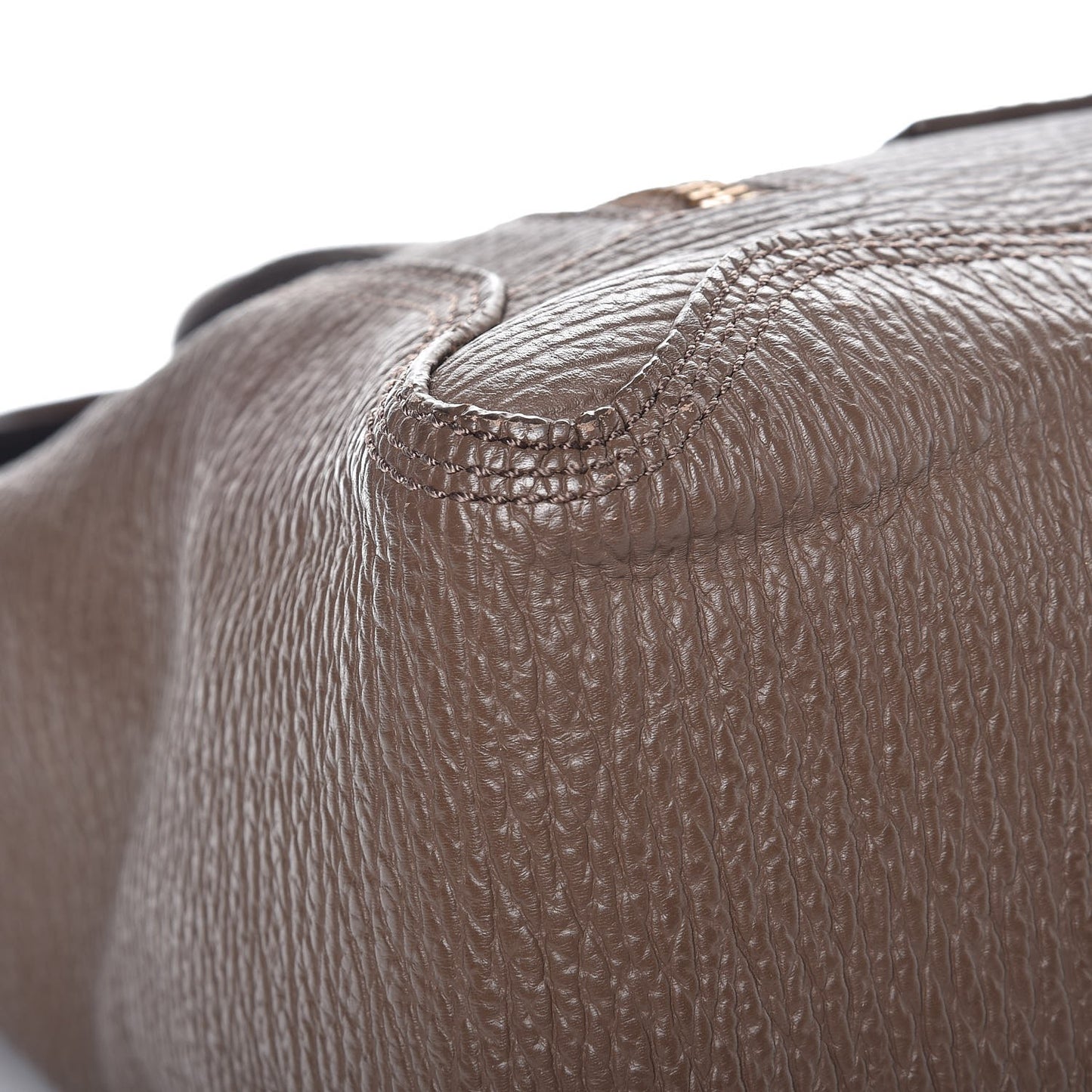 3.1 Textured Calfskin Large Pashli Satchel Taupe