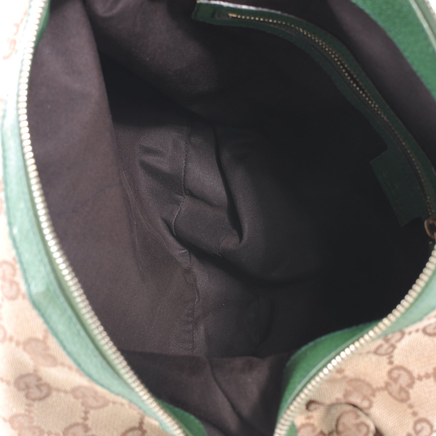 Monogram Web Bamboo Ring Hobo Green
