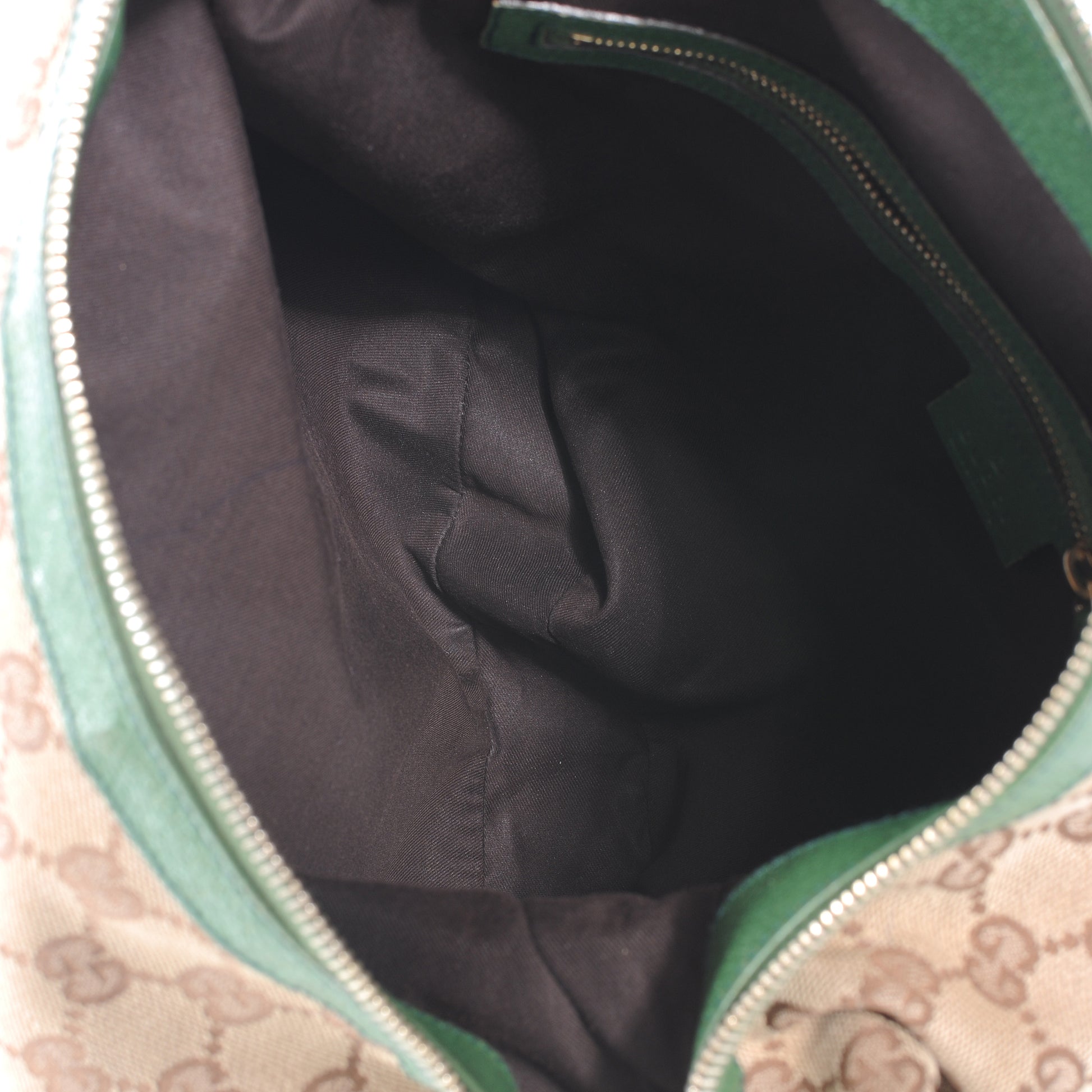Gucci Monogram Web Bamboo Ring Hobo Green 9 of 9
