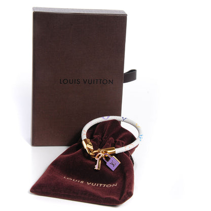Louis Vuitton Monogram Multicolor Luck It Bracelet 17 White 6 of 13