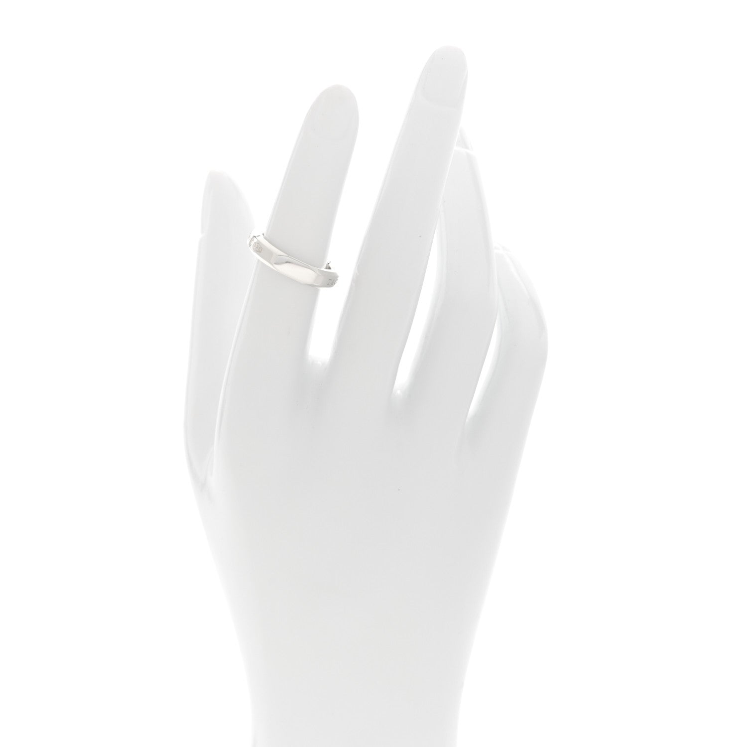 Tiffany Sterling Silver 1837 Makers Narrow Slice Ring 49 5 2 of 7