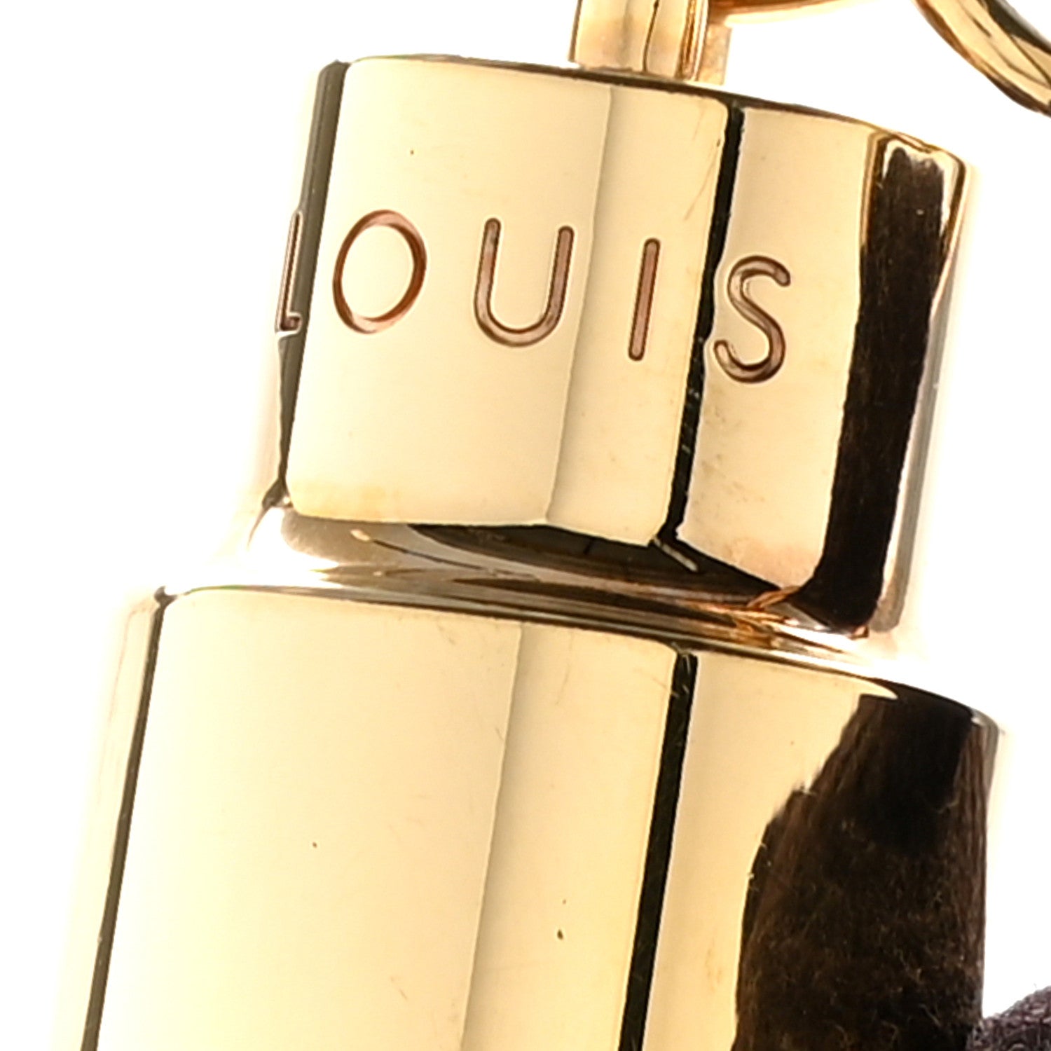 Louis Vuitton Felt Calfskin Rainbow Tassel Bag Charm Bronze 3 of 5