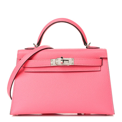 Hermes Epsom Mini Kelly Sellier 20 Rose Azalee 1 of 10