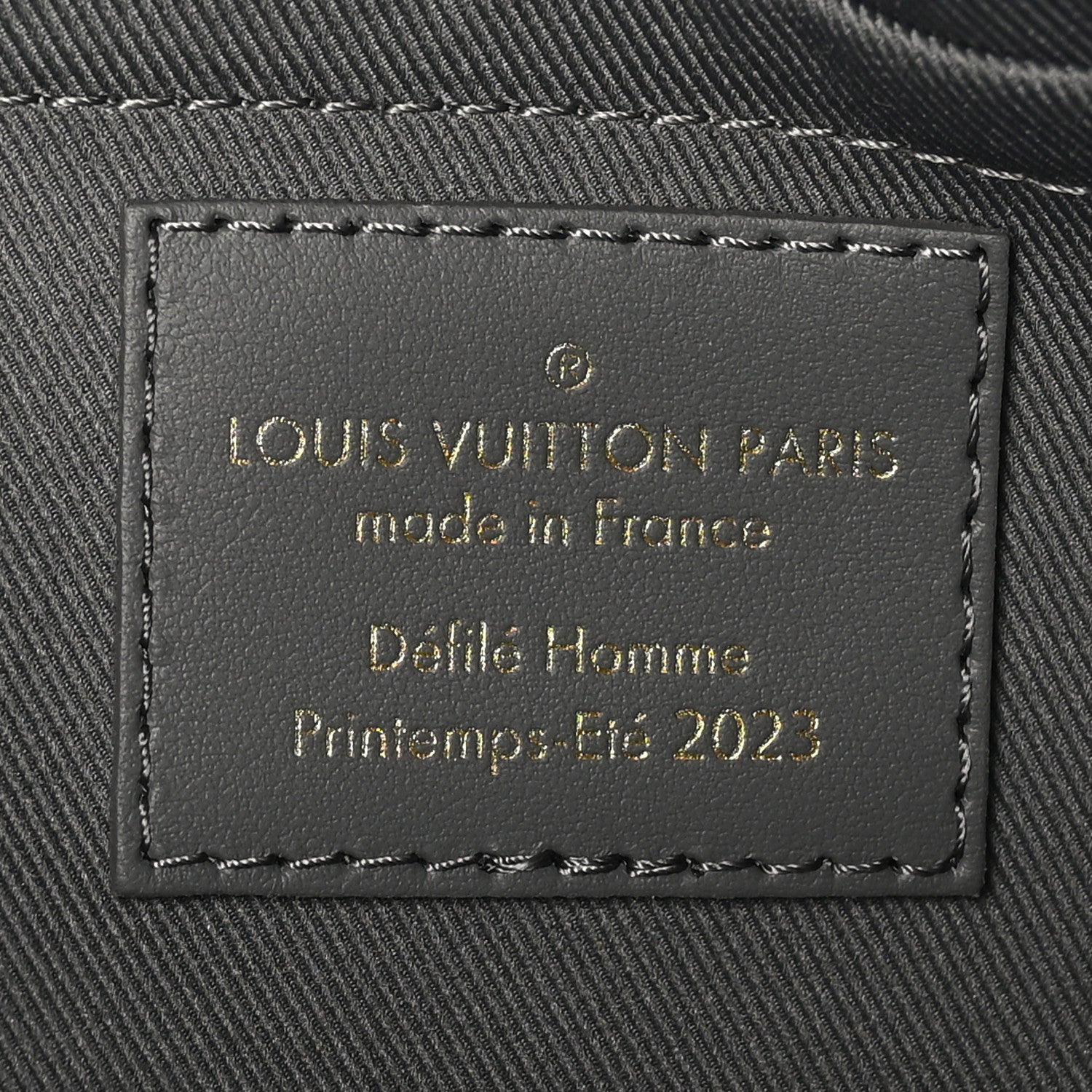 Louis Vuitton Calfskin Debossed Monogram Versailles City Keepall Dark Shadow Grey 6 of 9